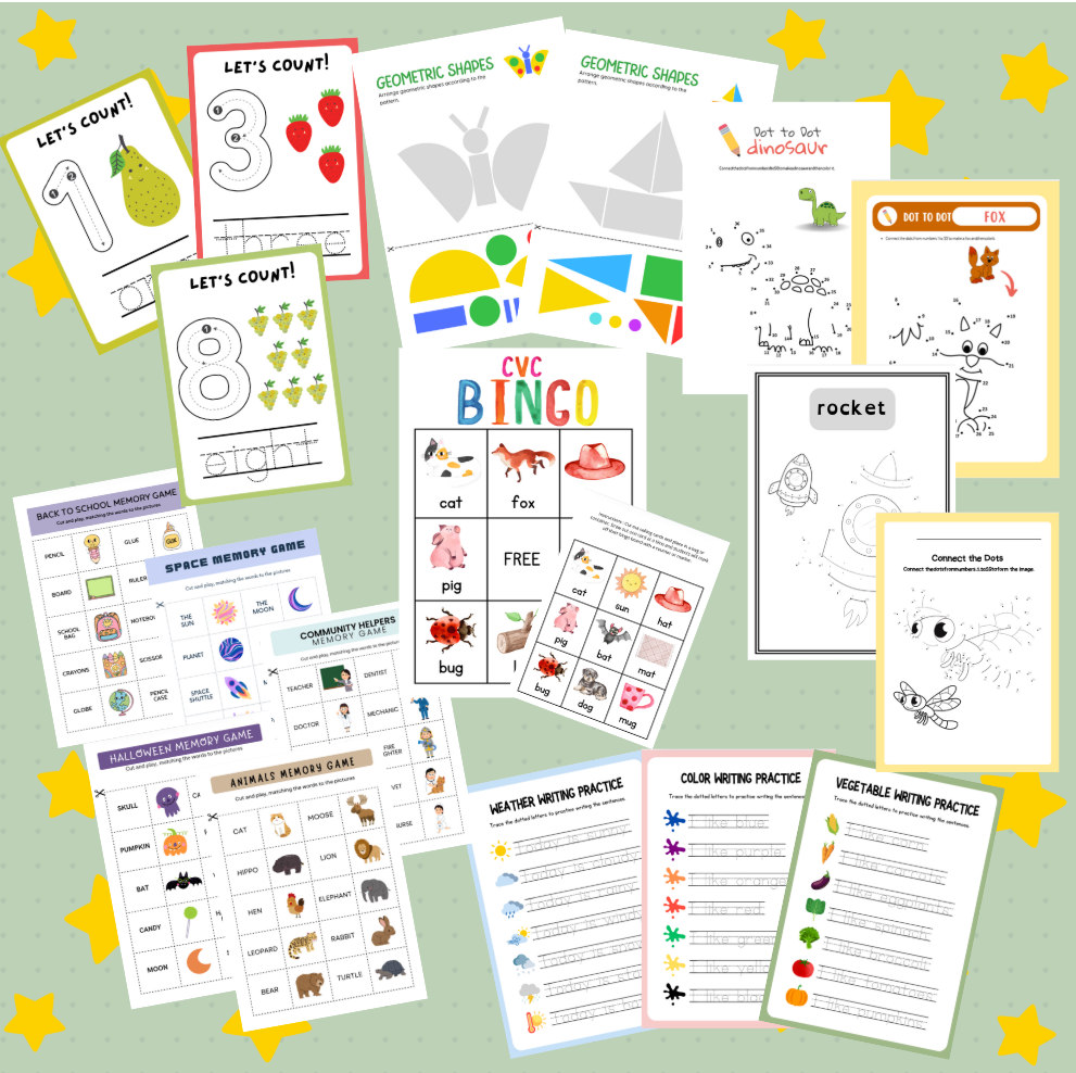 Megakit Juegos de Ortografía + Kit Max de Rutinas Visuales + Kit de juegos en Ingles